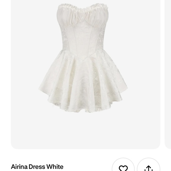 Nana Jacqueline Dresses & Skirts - White mini dress with shorts